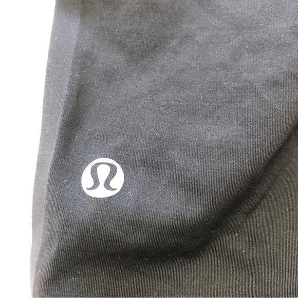 lululemon Neon Yellow & Black Crop Athletic Leggings Size 4 - Picture 4 of 12